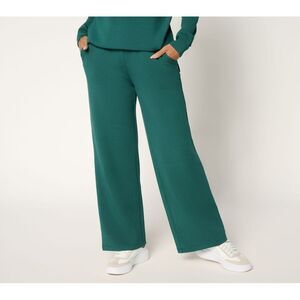Maya J Women's Pants Sz M ScubaLuxe Le Chic Pant Green A703687